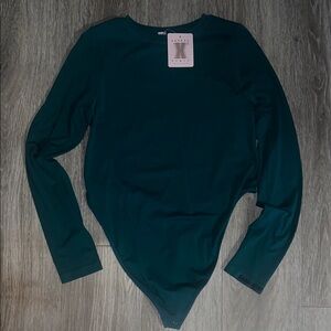 Savage Fenty - Dark Green Long Sleeve Bodysuit